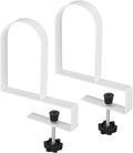 PATIKIL Adjustable Book Ends for Shelves White 2 Pcs