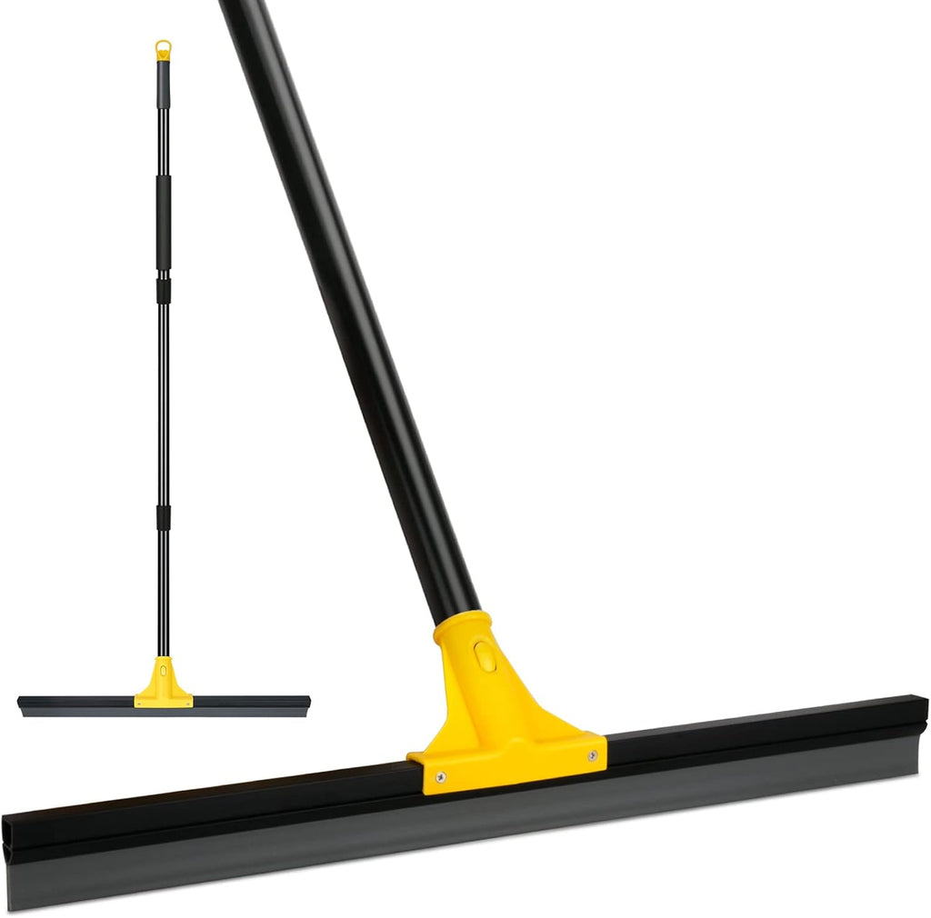 Floor Squeegee for Concrete and Tile Cleaning, 24'' Water Wiper Broom
