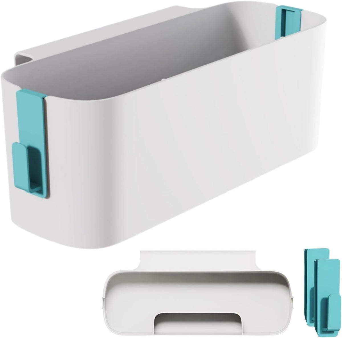 Bedside Organzier Caddy Hanging with Hooks, 11 Lbs (Green)