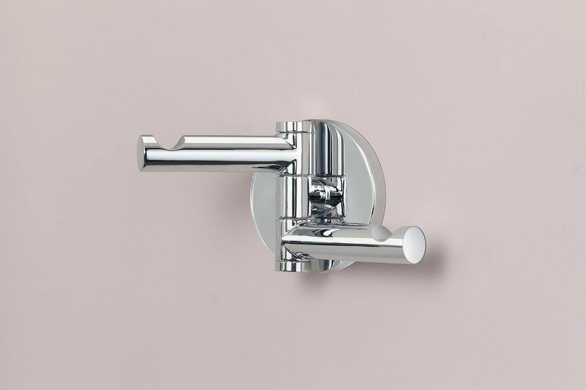 Moen YB0402CH Align Modern Double Swivel Robe Hook, Chrome