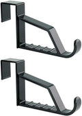 NewTalent 2pcs Over the Door Hanger Holder, 2 Pack Over The Door Hooks for Hangers, Door Hanger Hooks, Storage Organizers
