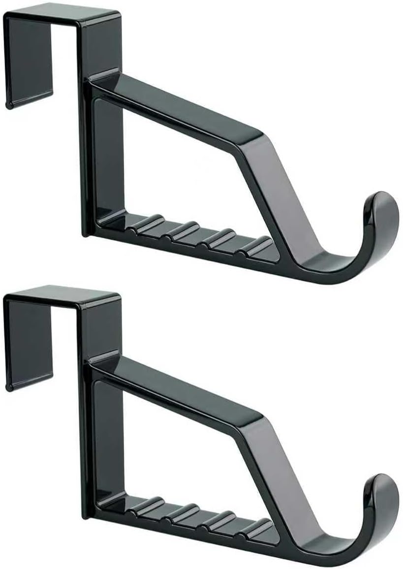 NewTalent 2pcs Over the Door Hanger Holder, 2 Pack Over The Door Hooks for Hangers, Door Hanger Hooks, Storage Organizers