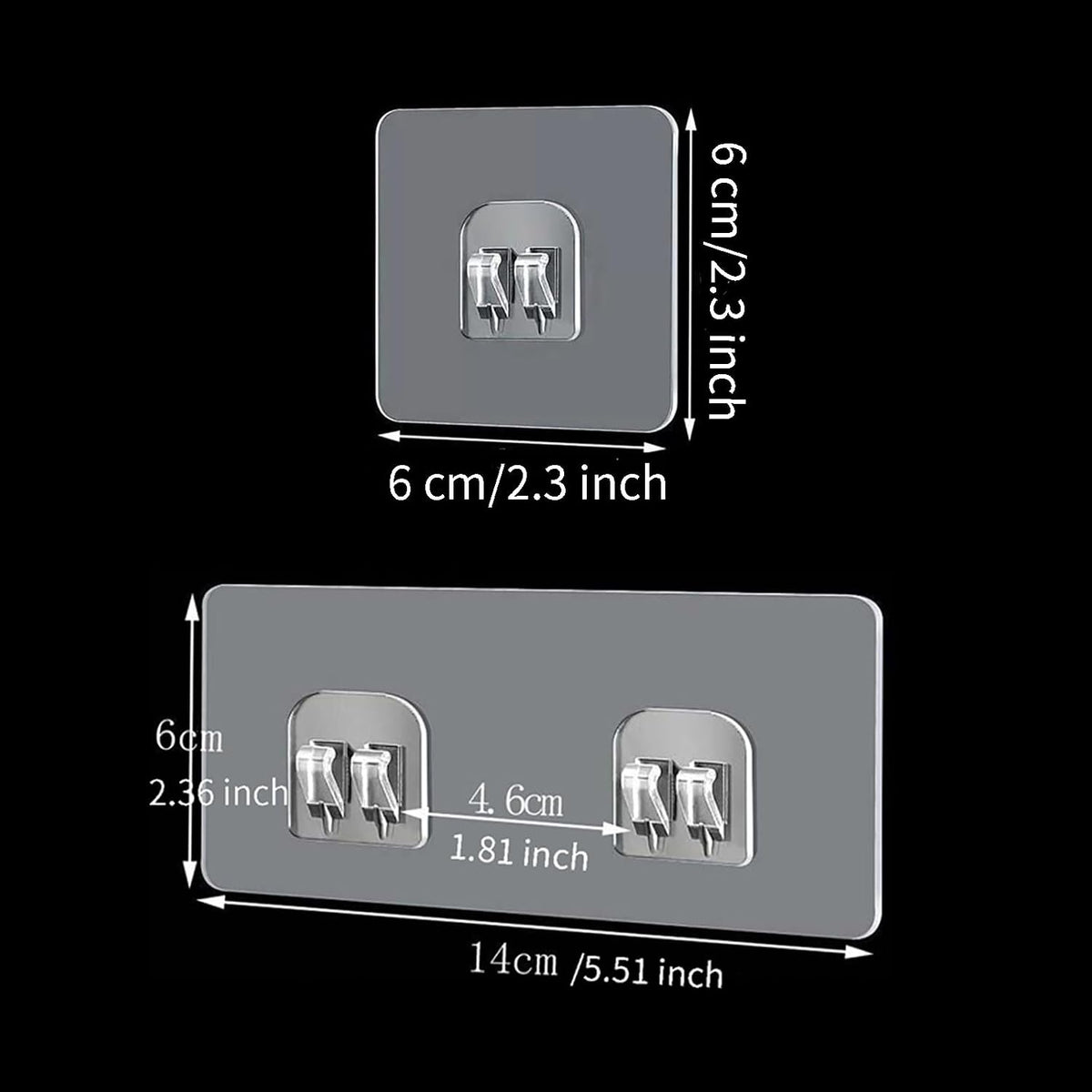 Shower Caddy Adhesive Replacement Sticker,Self-Adhesive Pads for Metal Wire Basket, Holder, No Drilling Hook for Bathroom Kitchen Organizer, mix - 13 PCS