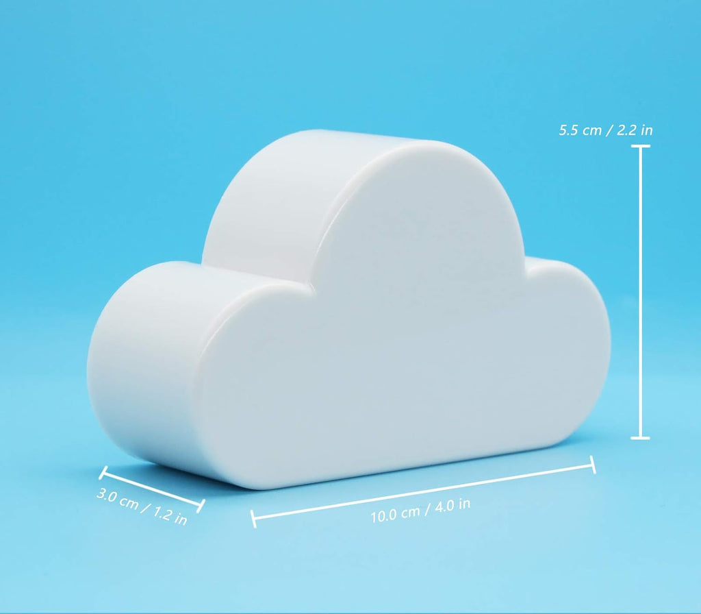 Meyerascal 2PCS White Cloud Magnetic Key Holder for Wall, Strong Magnetic to Securely Hang Multiple Keys and Keychain, Novelty Cute Home Decorations, Easy to Install and Convenient to Use.(2 White)