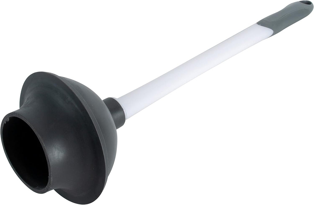 Bath Bliss 2 Pack 2-in-1 Bowl Brush & Plunger in White