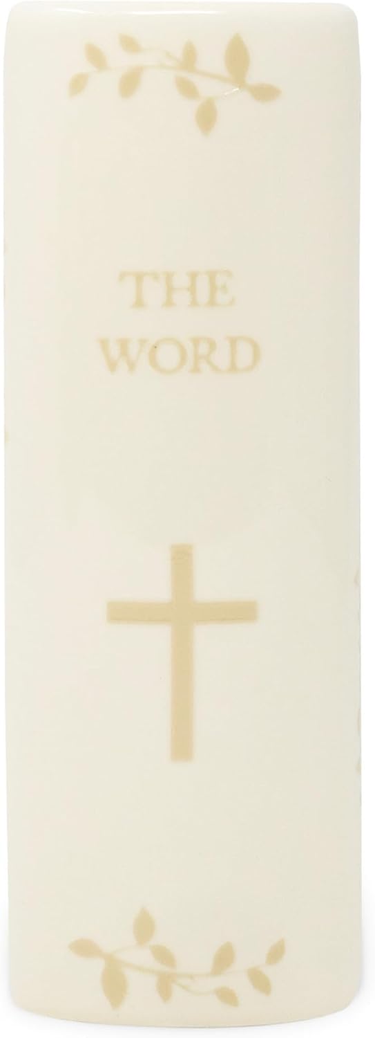 Steel Mill & Co. Ceramic Book-Shaped Vase, The Word