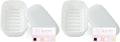 Quatish Leakproof Soap Dish with Lid & Draining Layer, Shatterproof Travel Bar Soap Holder Case Container, Portable Travel Size Toiletries Essentials for Camping, Gym, Bathroom, White (Pack of 2)