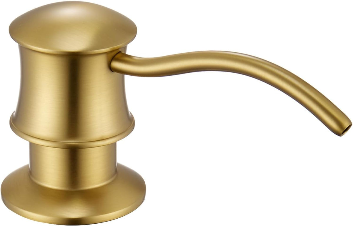 Built in Soap Dispenser for Kitchen Sink Countertop, Brass, Gold