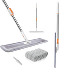 Microfiber Flat Mop 32 in with 4 Washable Pads for Hardwood Floors