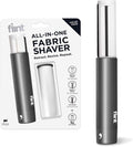 Flint All-in-One Fabric Shaver, Compact, Retractable & Travel-Friendly Fuzz Remover with 2 Fabric-Safe Care Surfaces, Lint Brush & Lint Roller, Ultimate Depiller for Clothes, Eco-Friendly