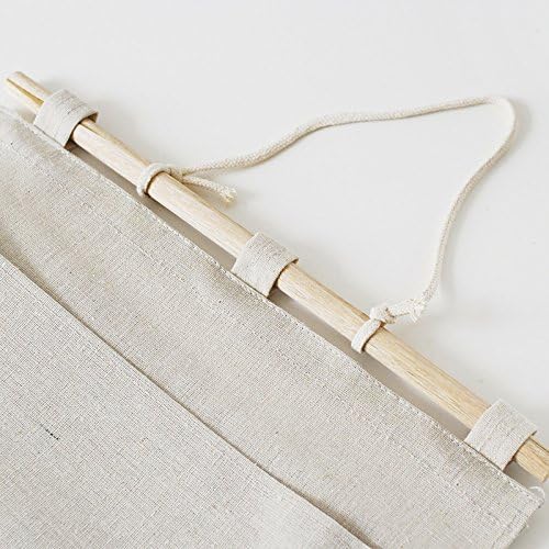 Co-link Linen/Cotton Fabric Wall Door Hanging Storage Pockets Home Organizer (4 Pockets)