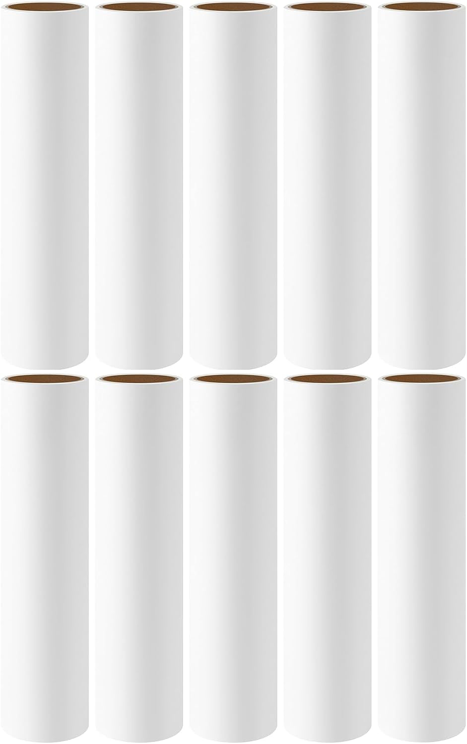 10-Pack 10 inch Lint Roller Refills for Evercare Layers Smart Design Large Mega Lint Rollers 10'' Wide Large Sticky Roller Replacement Refills 60 Sheets per Refill Total 600 Sheets
