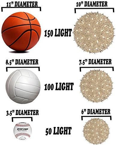 Novelty Lights 7.5in 100 Light Clear Starlight Sphere, Ornament Ball
