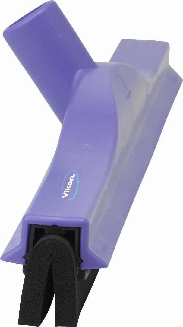 Vikan 77548 Fixed Head Squeegee, Foam Rubber, Polypropylene Frame, 24", Purple