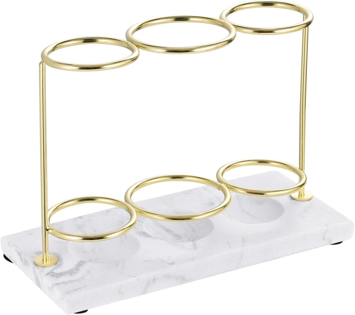 Emibele Electric Toothbrush Holder, 3 Slots 2-Layer Gold Toothbrush Holder