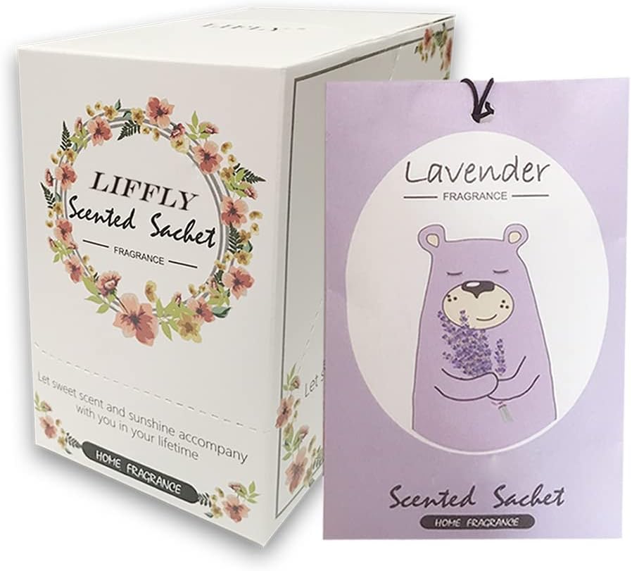 14 Packs Lavender Scented Sachets Bag for Drawer and Closet Gift Box