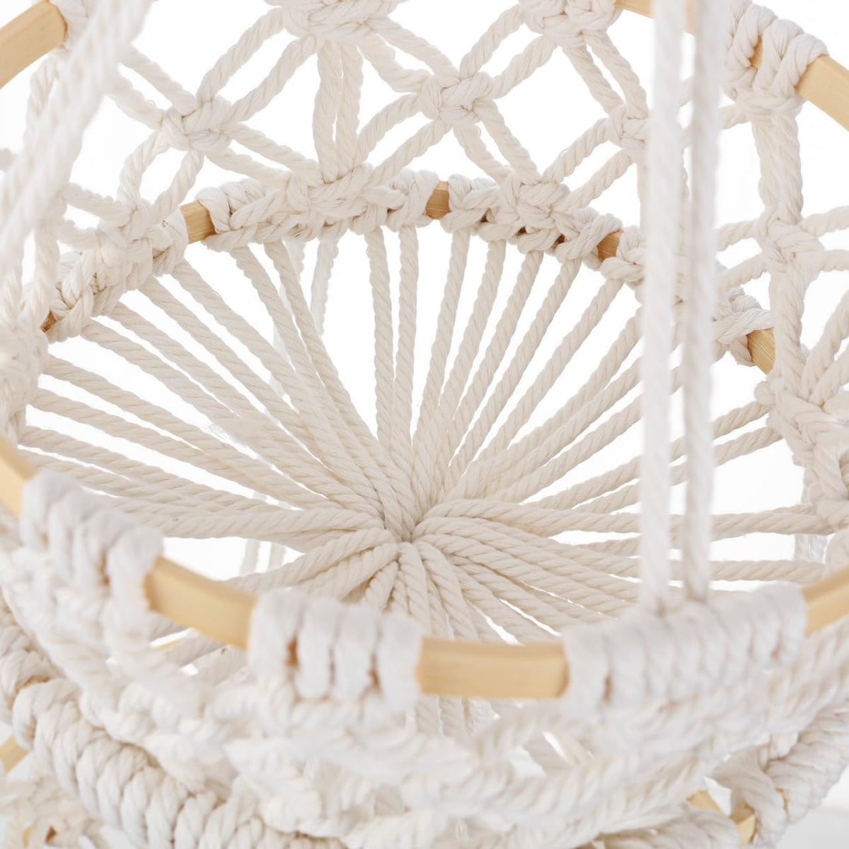 Zerodeko Plant Stand Hanging Fruit Basket 2 Tier Over The Door Organizer Woven Cotton Rope Wall Hanging Basket Magazine Racks Macrame Fruit Hammock for Organizing Storage Bohemia Decor Boho Decor