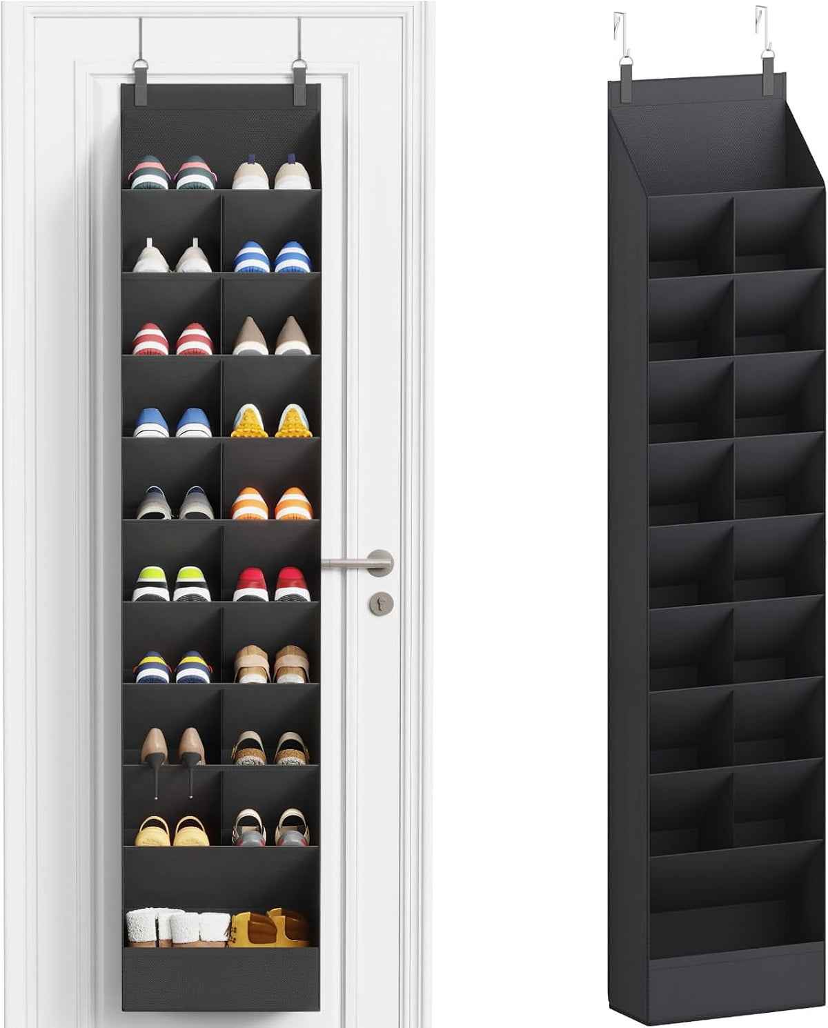 Lifewit 10 Tier Over the Door Shoe Organizer Cabinets,19 Large Deep Pockets