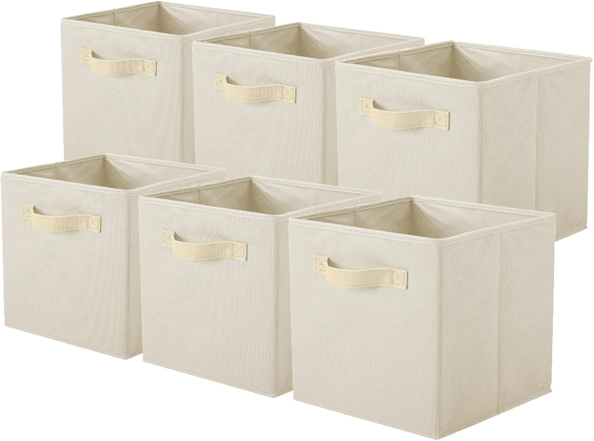 ShellKingdom Storage Bins, Foldable Fabric Storage Cubes And Cloth Storage