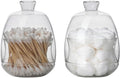 HillSpring 2 Pack Qtip Holder, Crystal Clear