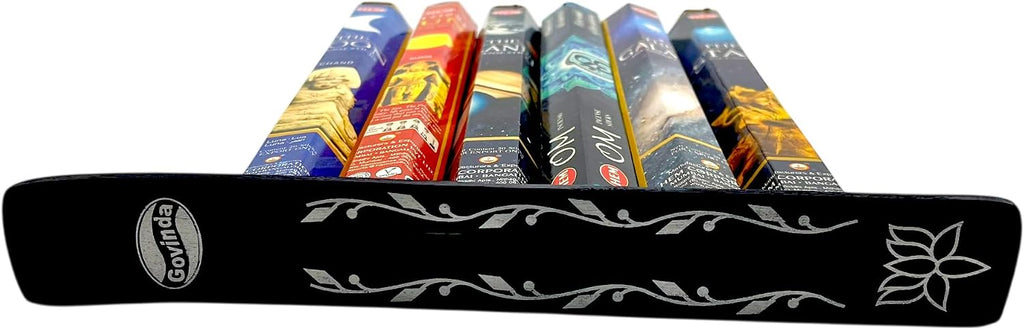Hem Incense Sticks Variety Pack #-120 Insence-Sticks (6 Incents x 20 Insense) + Incense Stick Holder Bundle with 6 Themed Fragrances (Universe)