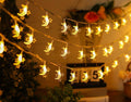 Moon Star String Lights, WFGGEH 20ft 40 LED USB Powered Star and Moon Fairy Lights Warm White for Birthday Party Christmas Holiday Home Decoration