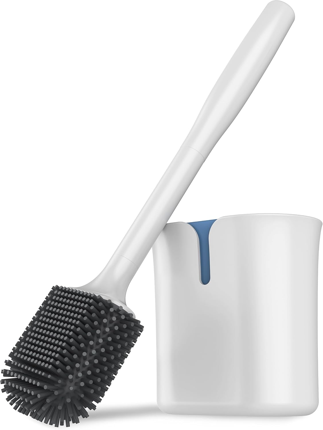 MR.SIGA Toilet Brush and Holder Wall Mounted, White, 1 Pack