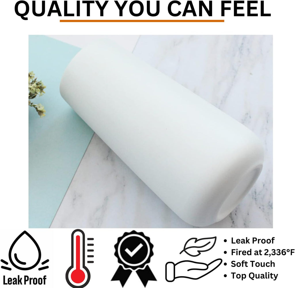 Premium Quality Ceramic Vase for Pampas Grass - Flower Vase for Home Decor, Minimalism Style for Modern Table Shelf, White Vases for Flowers - Kitchen & Living Room Centerpieces, Office Desk Vase