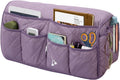 Armchair Caddy for Recliner, Non-Slip Recliner Pocket Organizer, Remote Holder for Recliners, Sofa Armrest Organizer, Couch Caddy with 14 Pockets Storage for TV Remote, Phone, Magazine (Purple)
