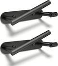SetSail Toilet Paper Holder Adhesive or Screw-in Matte Black, 2 Packs