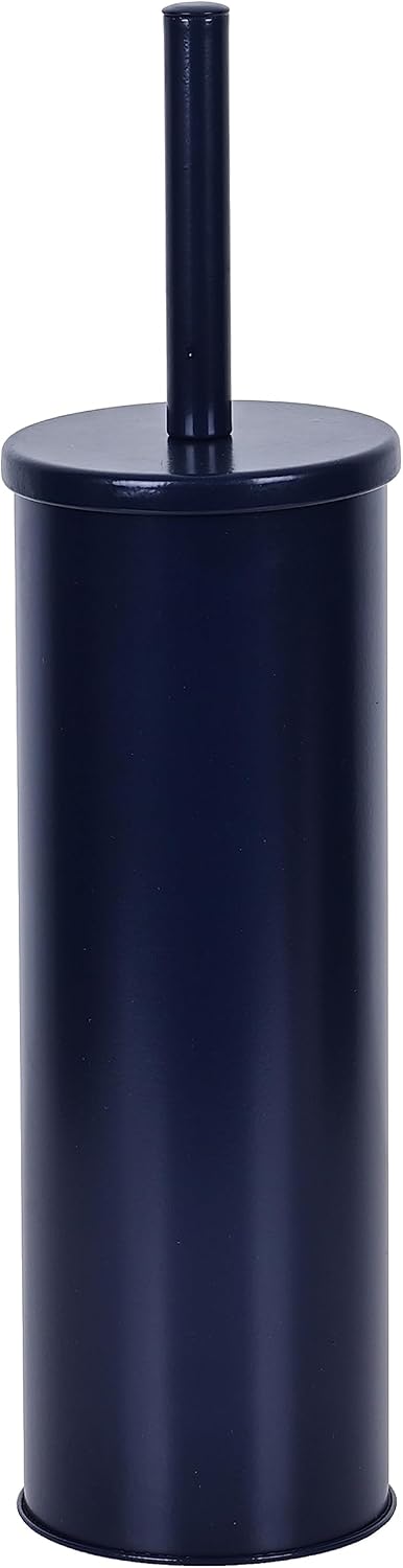 Deep & Sturdy Toilet Bowl Brush with Holder - Durable Scrubbing - Toilet Cleaners - Household Essentials - Bathroom Cleaner - Cleaning Supplies - Household Supplies, Matte Navy