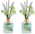 PEANÄK Set of 2 - Eucalyptus Mint Fragrance Oils - Reed diffusers 6.7oz (200ml) 2 Pack of Long Lasting Scents for Home & Office,Living Room & Bathroom Shelf Decor and Gifts
