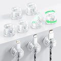 9 Pack Magnetic Cable Clips - gliship [Upgraded 360° Rotatable] Cord Organizer, Strong Magnetic Cord Holder, Adhesive Wire Keeper, Phone Cord Holder, Nightstand Wire Keeper Desk Decor, Tidy Helper