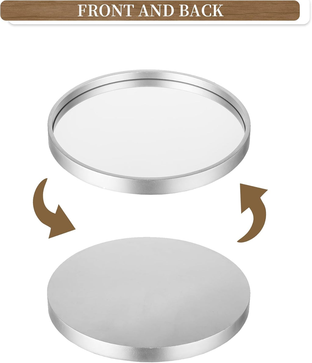 Hanobe Vanity Trays for Bathroom Perfume Trays for Dresser Sliver