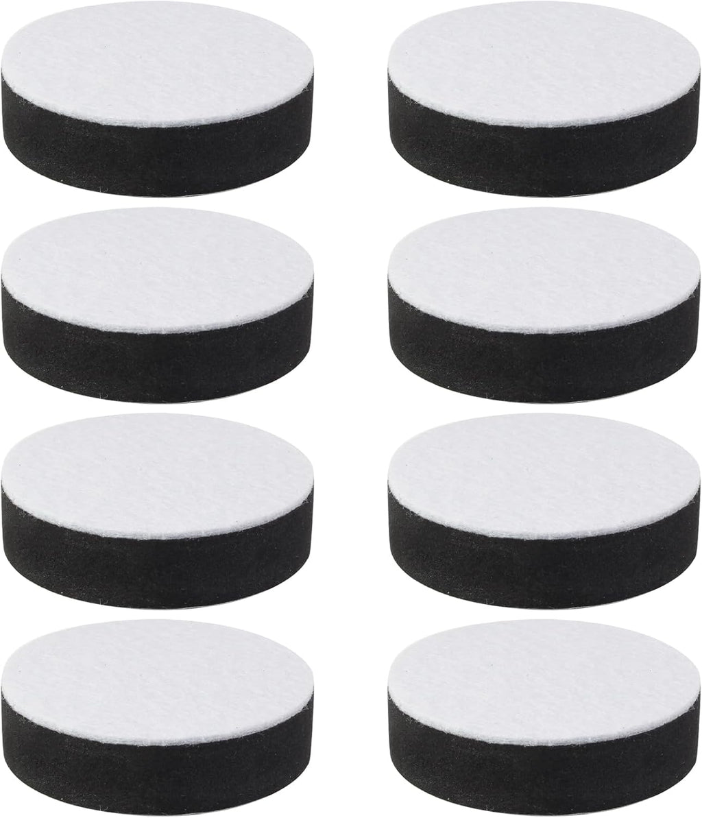Self-Adhesive Furniture Risers 8Pcs, Round Adds 1/2" Height, Black