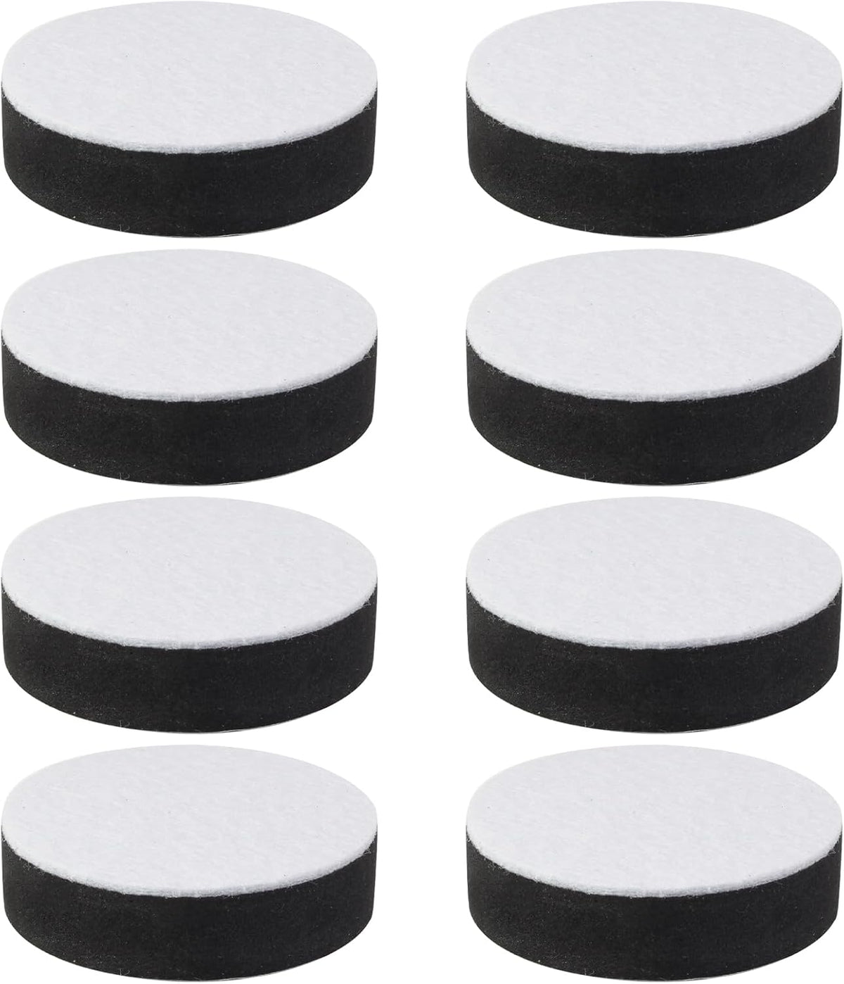 Self-Adhesive Furniture Risers 8Pcs, Round Adds 1/2" Height, Black