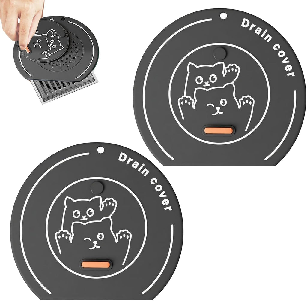 2-in-1 Shower Drain Hair Catcher & Bathtub Drain Hair Catcher