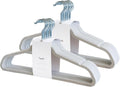 3 Sprouts Adult Velvet Hangers, Non Slip Felt Hanger Set, Gray, 30 Pack