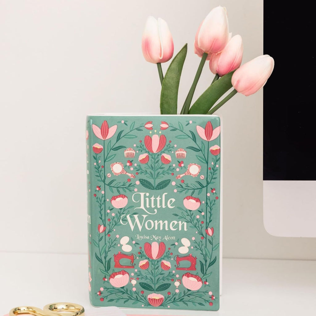 Steel Mill & Co. Ceramic Book-Shaped Vase, Little Women