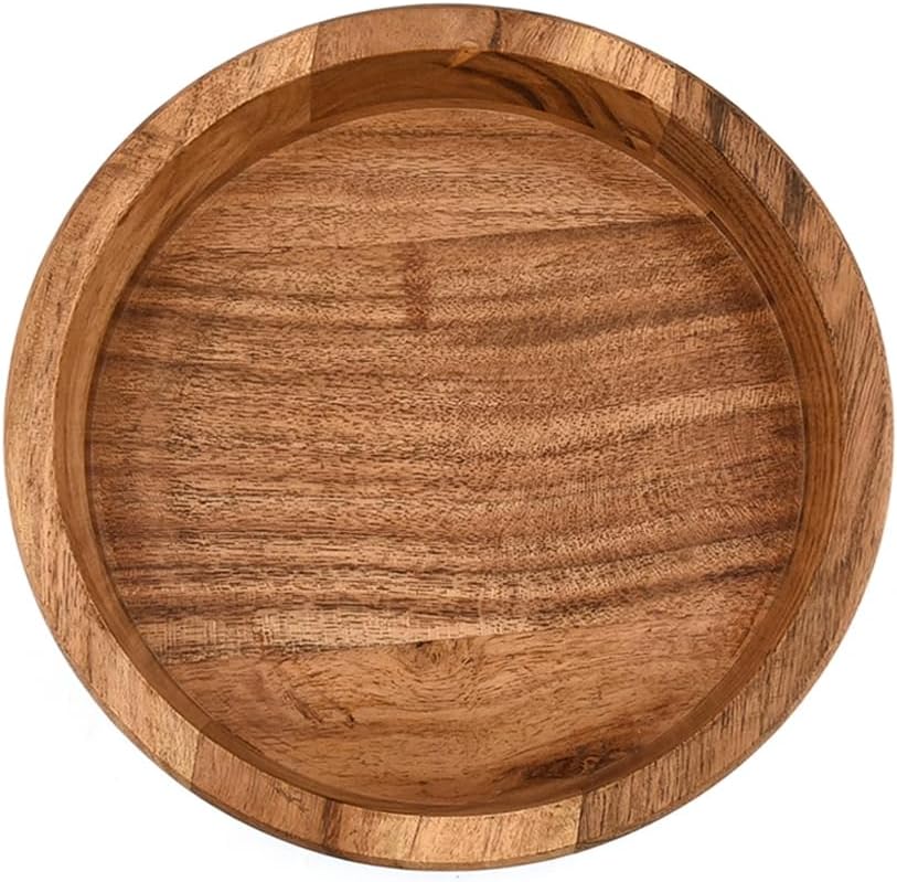 Decorative Bowl Acacia Wood Wooden Catchall Bowl for Entryway, Coffee Table, or Kitchen Counter (8" x 8" x 2.5")