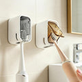 Toothbrush Holders for Bathroom 2 Pack, Drill-Free Dustproof Cover