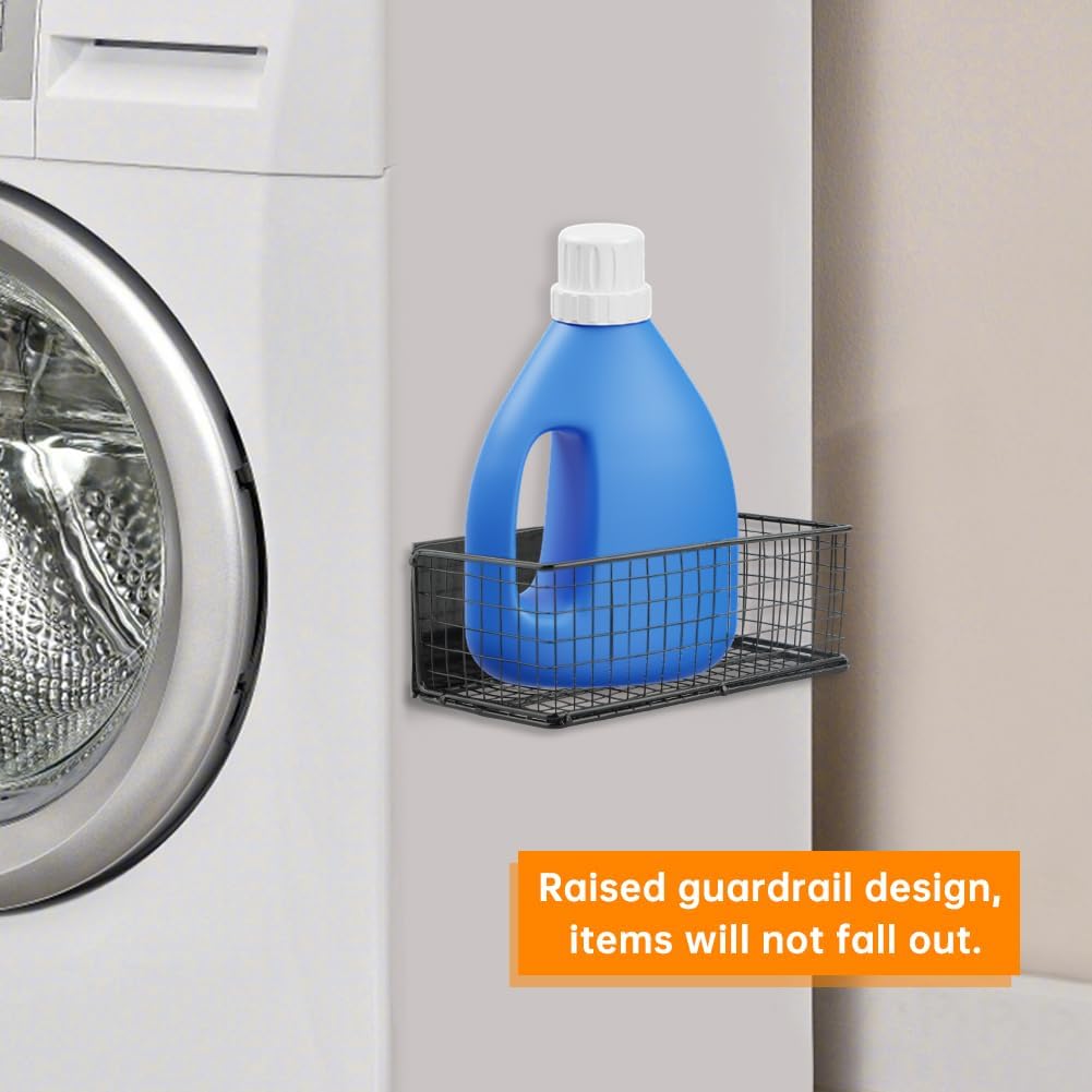 Magnetic Shelf Fridge Basket Bin, Dryer Ball Holder Whiteboard Cabinet