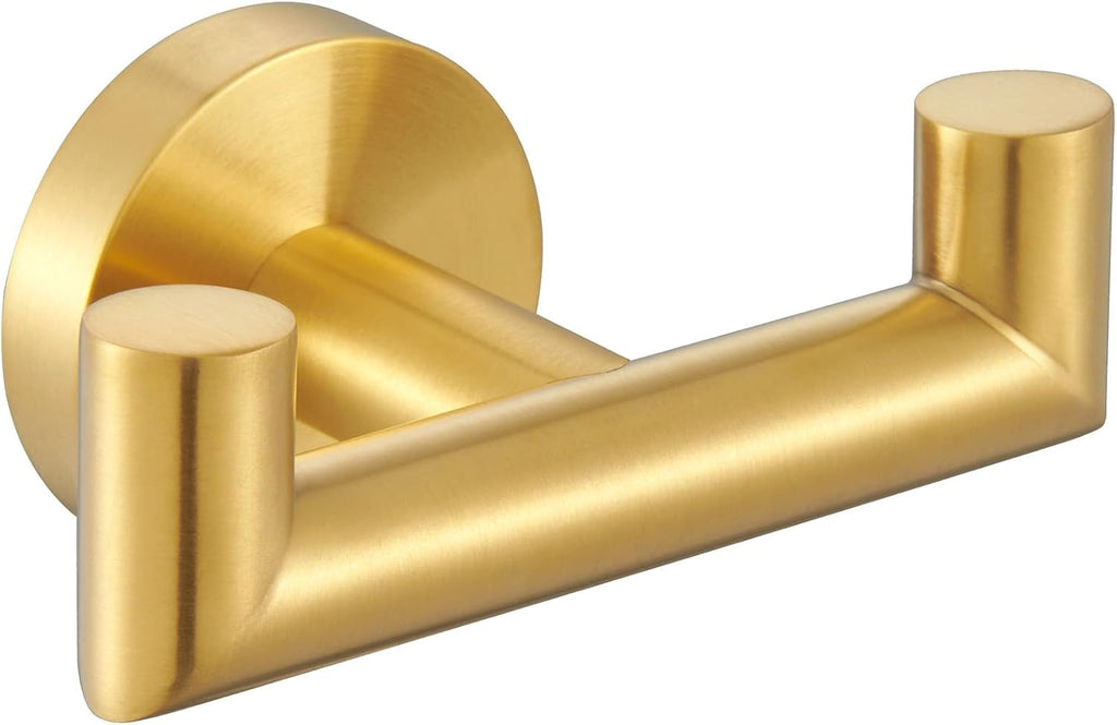 Angle Simple Towel Hook Brushed Dark Gold, Bath Towel Holder Wall Mount