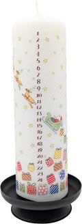 Alison Gardiner Santa's Sleigh Pillar Candle, 70hr Burn, Unscented