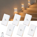 Stair Lights Indoor Motion Sensor, 6 pack Rechargeable Night Light,white