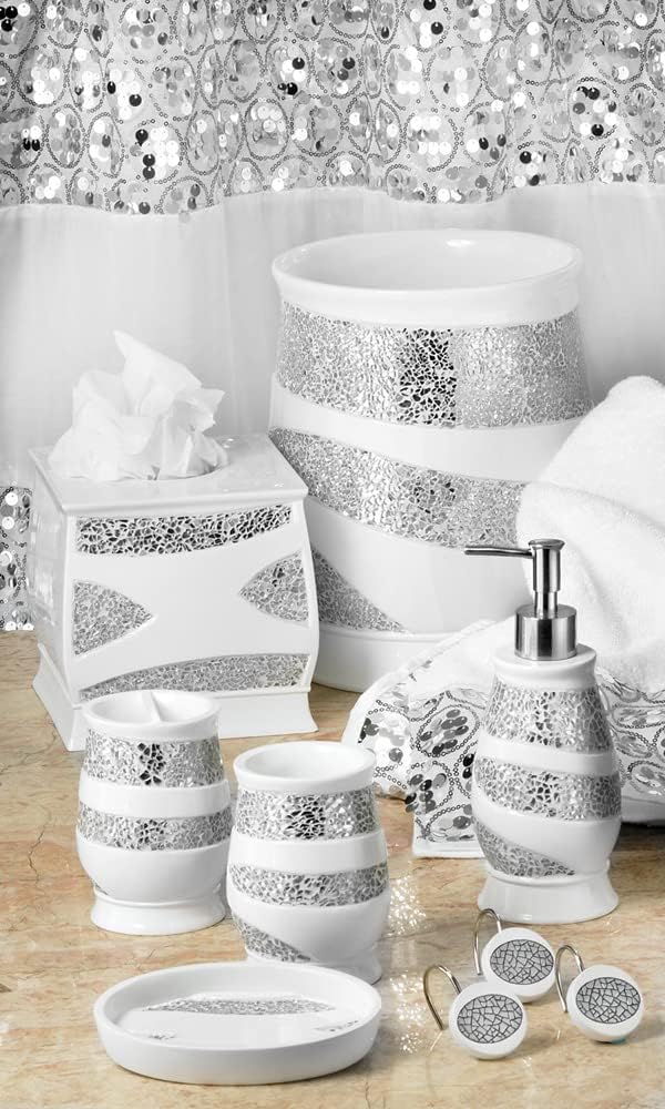 Zahari Home Sinatra Bath Tooth Brush Holder Modern Tooth Brush and Toothpaste Holder, White