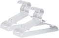 16.3" Premium Aluminum Coat Hangers, Extra Smooth & Durable Metal Shirt Dress Hanger, Light & Sturdy Metal Rack for Jacket Trouser Pant Slack, 20 Pack, Silver