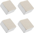 1.2 Inch Height 4Pack White Self-Adhesive Square Bed Risers