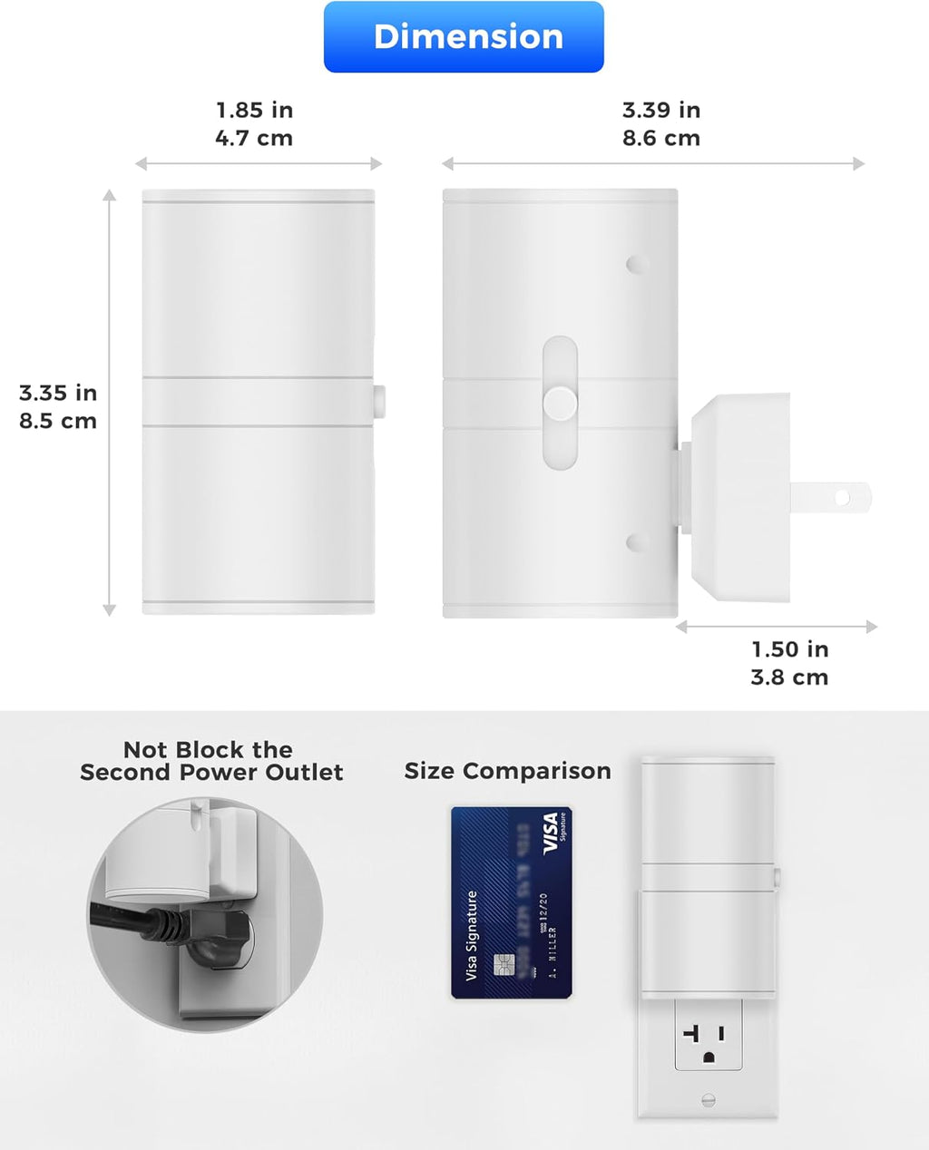 L LOHAS LED Night Light, Calm Blue Night Lights Plug into Wall,Light Sensor