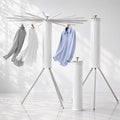 Heavy-Duty Aluminum Tripod Clothes Drying Rack, Reinforced Stable Design, 16 Rods, Large Capacity, Rustproof Weather-Resistant Umbrella Dryer, Foldable for Indoor Outdoor Use
